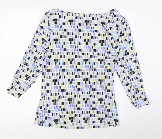 Womens UK Size M Linea Multicoloured Basic Blouse