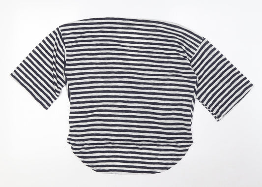 Womens UK Size M COIN 1804 Blue Basic Blouse