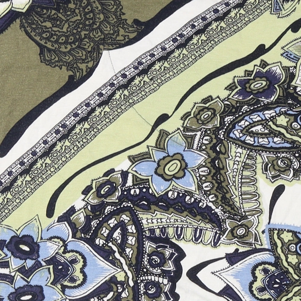 NEXT Womens Green Viscose T-Shirt Dress Size 10 Sweetheart Pullover