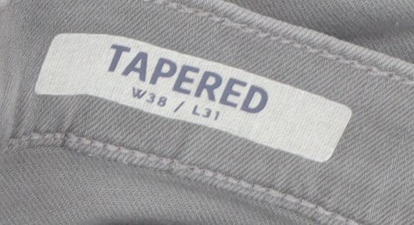 Marks and Spencer Men's Grey Tapered Jeans W38 L31