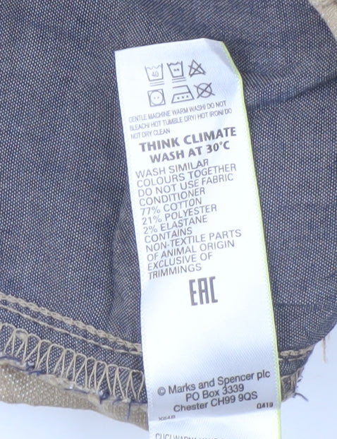 Marks and Spencer Men's Beige Straight Jeans M