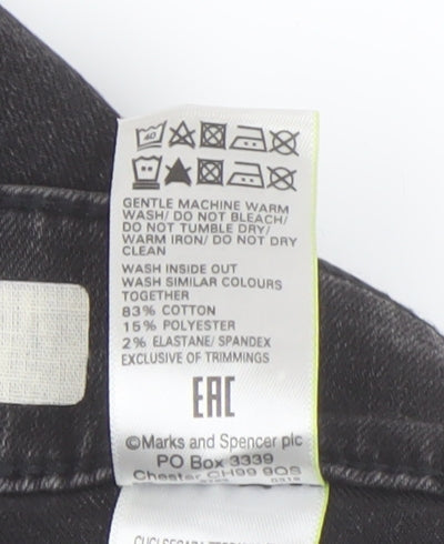 Womens UK Size 14 Marks and Spencer Slim Fit Skinny Black Jeans