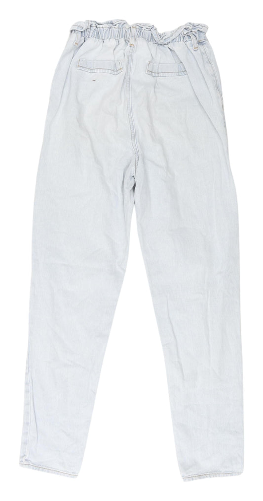 Denim Co Women's Blue Paperbag Jeans, Size 6