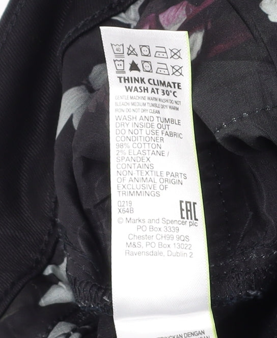 Marks and Spencer Men's Black Slim Straight Jeans M