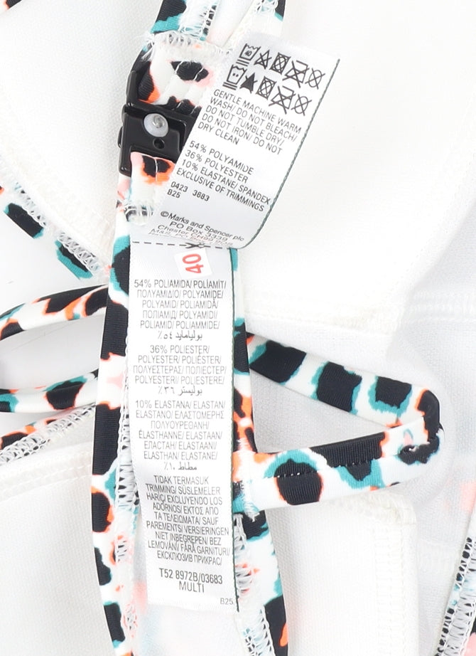 Marks and Spencer Women's Multicoloured Animal Print Bralette Top