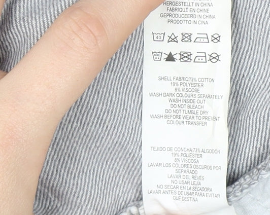 Denim Co. Women's Cut-Off Grey Denim Shorts Size 10