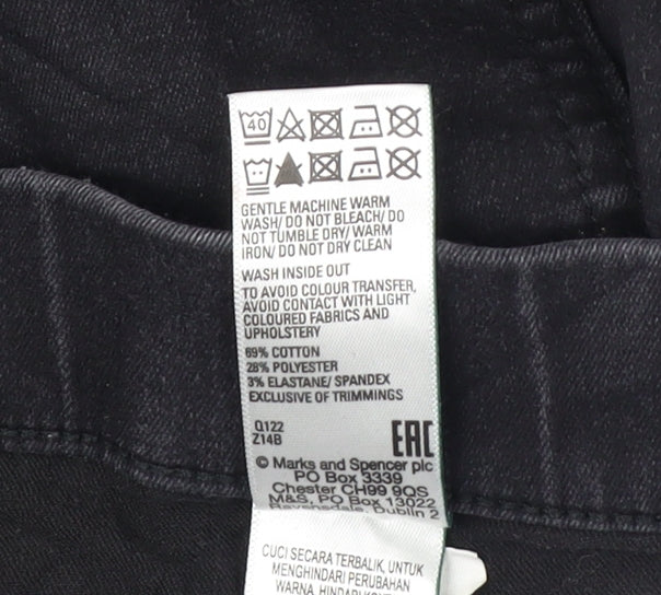 Womens UK Size 10 Marks and Spencer Slim Fit Jegging Black Jeans