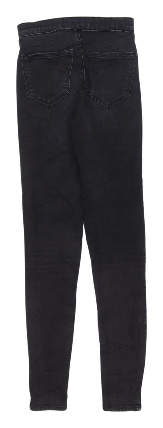 Topshop Women's Black Skinny Jeans, Size 8, Long Length