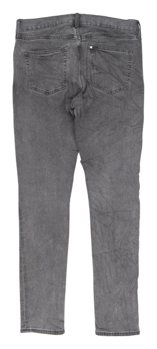 Mens UK Size L H&M Slim Fit Skinny Grey Jeans