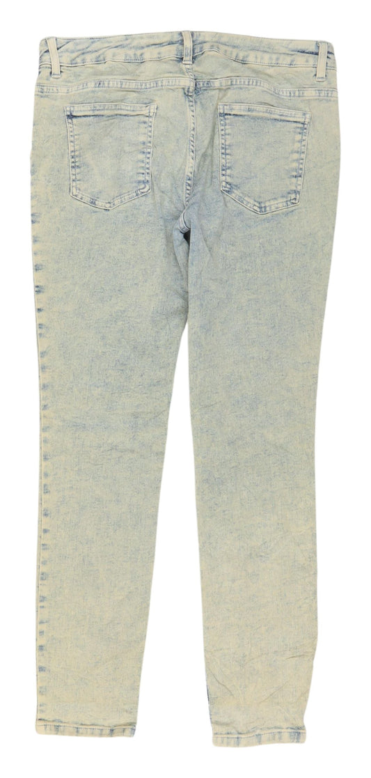 Womens UK Size 12 Marks and Spencer Regular Fit Straight Blue Jeans
