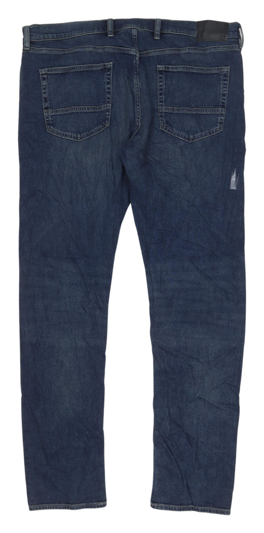 Marks and Spencer Men's Blue Slim Denim Jeans XL
