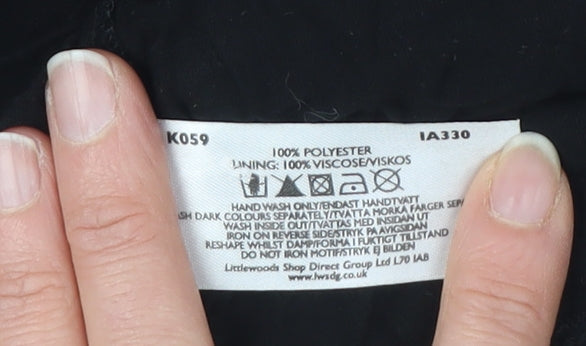 Definitions Women's Black Sequin Tank Top, UK 16