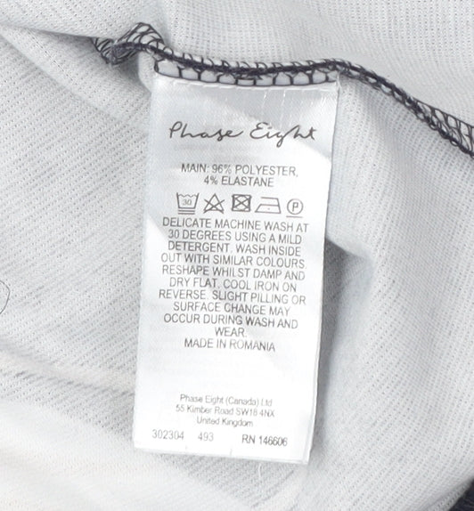Womens UK Size 0 Phase Eight Multicoloured Basic Blouse