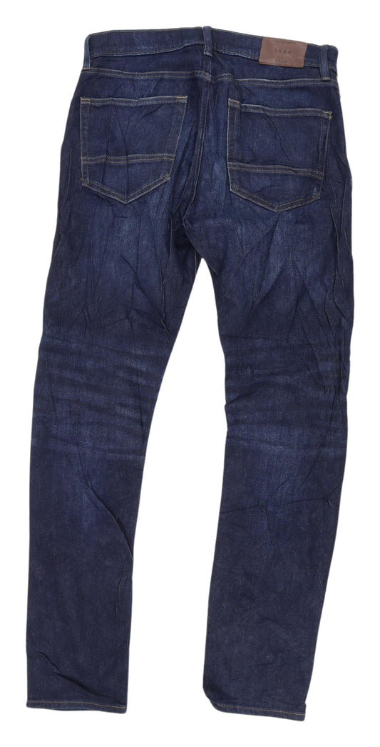 Marks and Spencer Men's Blue Straight Jeans
