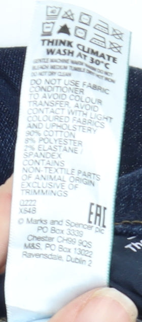 Marks and Spencer Men's Blue Straight Jeans