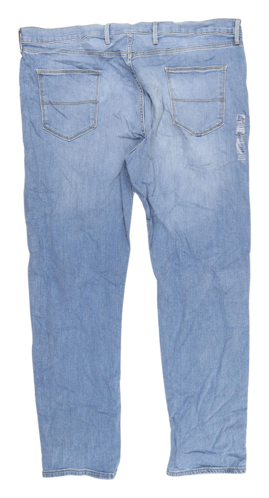 Marks and Spencer Men's Blue Tapered Jeans XL