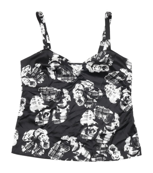 Womens UK Size 10 Debenhams Black Camisole Tank