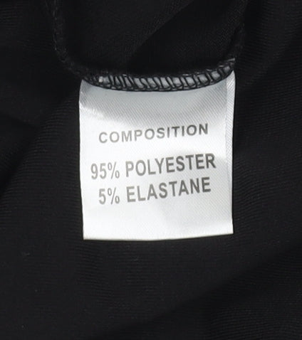 Womens UK Size 16 Jeuvre Black Wrap Blouse