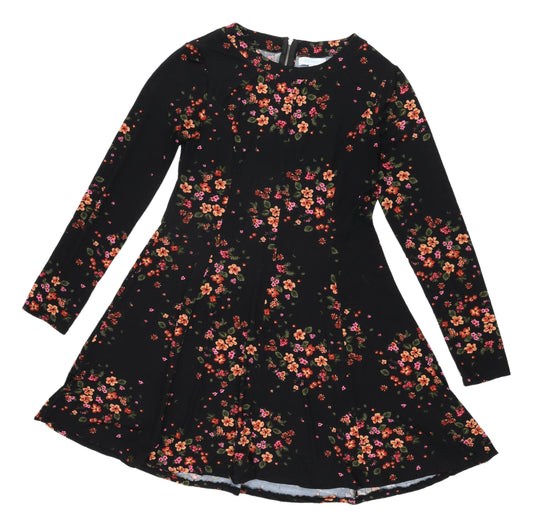 Blue Vanilla Women's Floral Long Sleeve Fit & Flare Dress