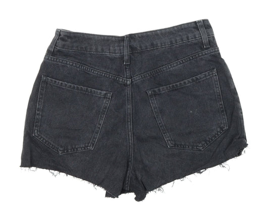 New Look Women's Black Cut-Off Denim Shorts Size 10