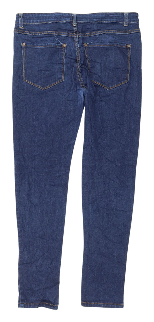 Boohoo Man Blue Skinny Stretch Jeans Men’s 32 in