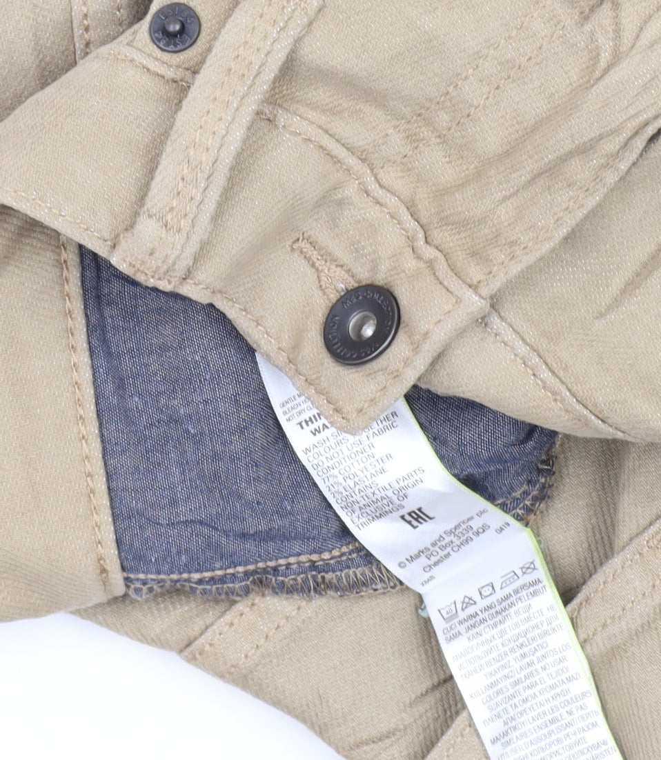 Marks and Spencer Men's Beige Slim Fit Jeans
