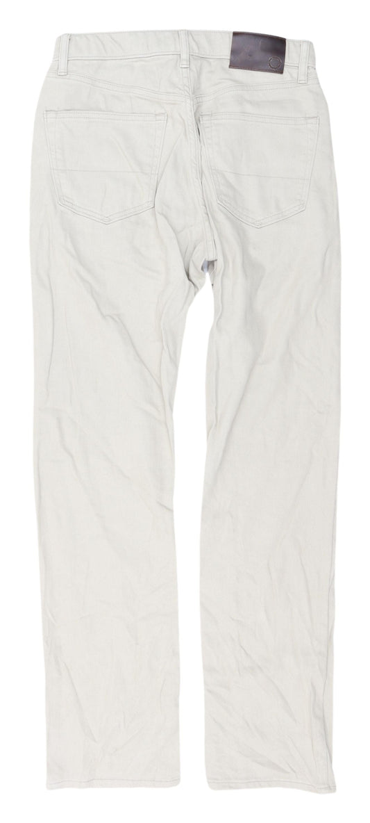Marks and Spencer Men's Ivory Straight Jeans 30W 33L