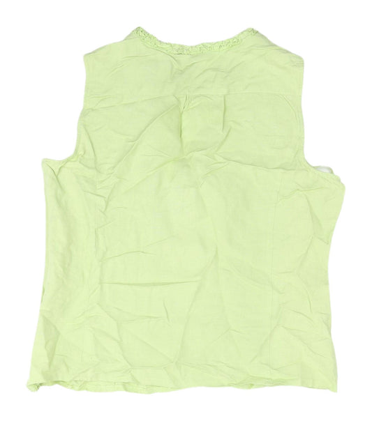 Womens UK Size 16 Just Elegance Green Basic Blouse