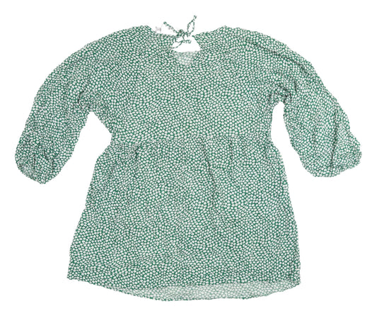 Daisy Street Green Floral Shift Dress, UK 10, New
