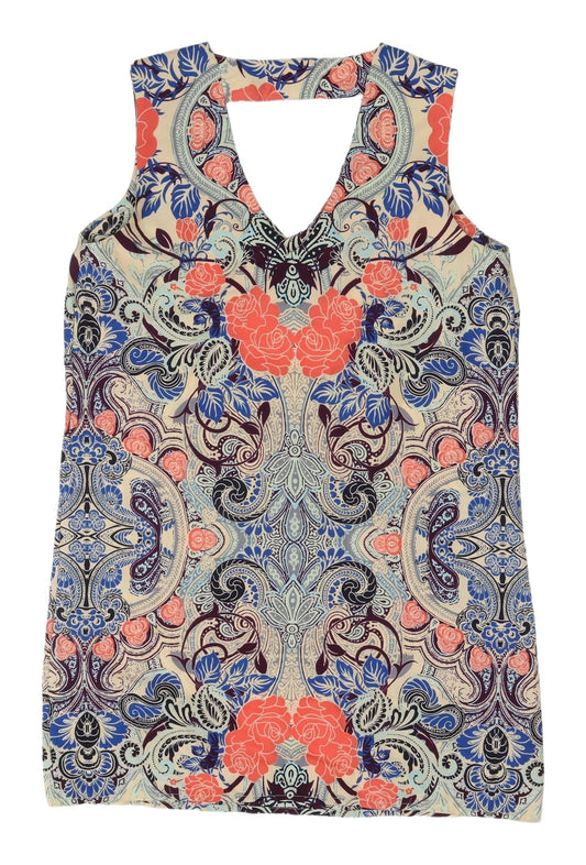 Womens UK Size 10 New Look Multicoloured Tunic Blouse
