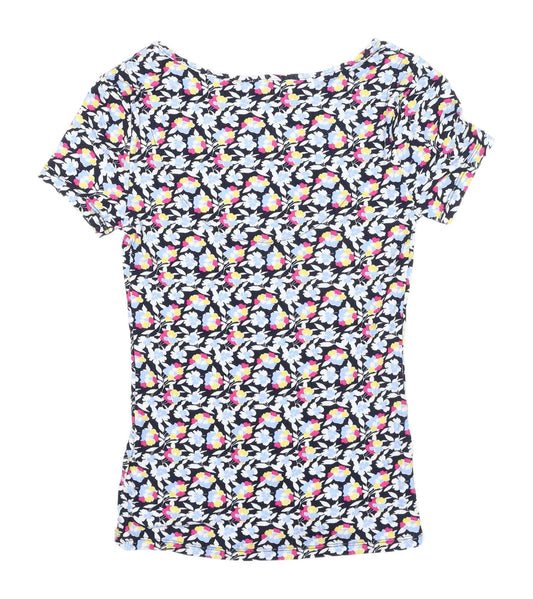 Womens UK Size 6 Marks and Spencer Multicoloured Basic T-Shirt