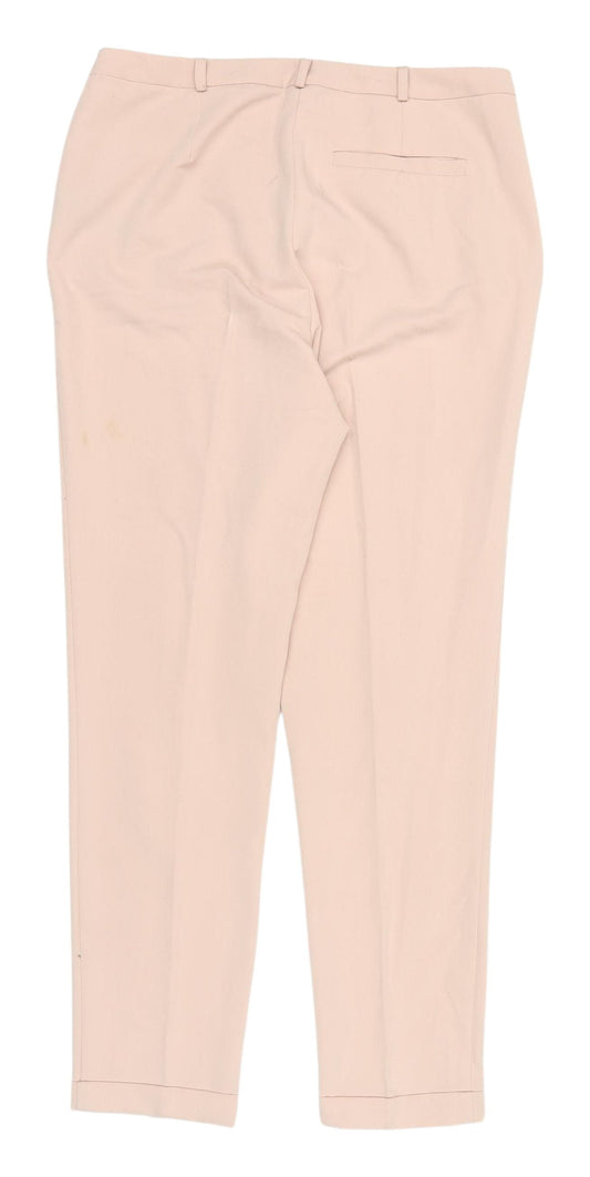 Womens UK Size 10 ASOS Regular Fit Dress Pants Beige Trousers