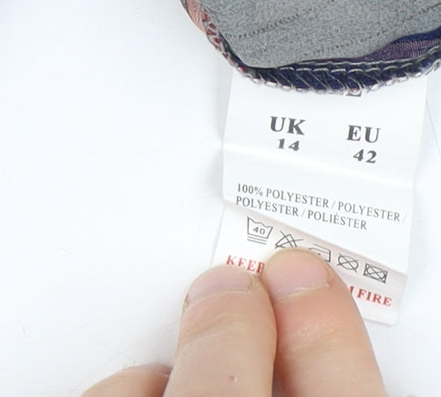 Blue Vanilla Women's Multicoloured Off Shoulder Blouse Size 14