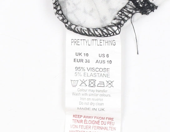Womens UK Size 10 PRETTYLITTLETHING Multicoloured Camisole Tank