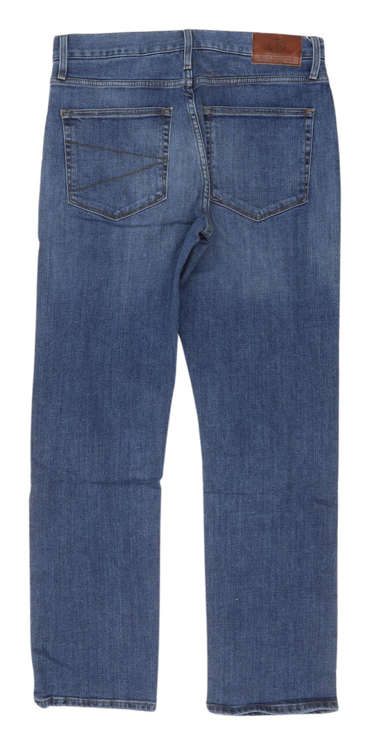 Marks and Spencer Men's Blue Straight Jeans Size 30