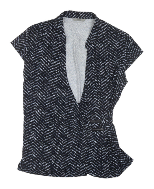Womens UK Size 16 Marks and Spencer Blue Wrap Blouse