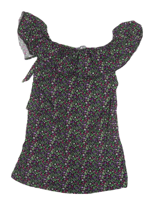 Dorothy Perkins Women's Floral Cropped Blouse Size 10