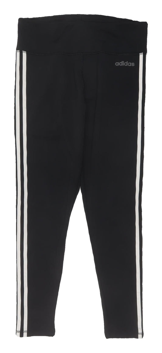Womens UK Size M adidas Slim Fit Leggings Black Leggings