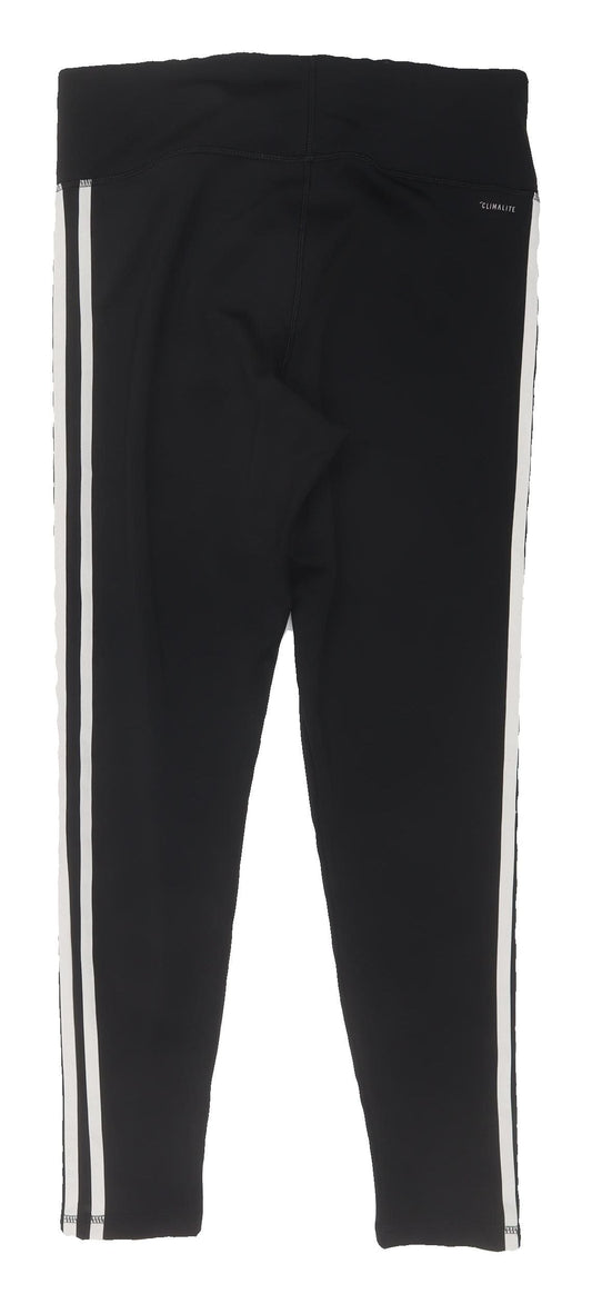 Adidas Women's Black Gym Leggings M Breathable Slim Fit