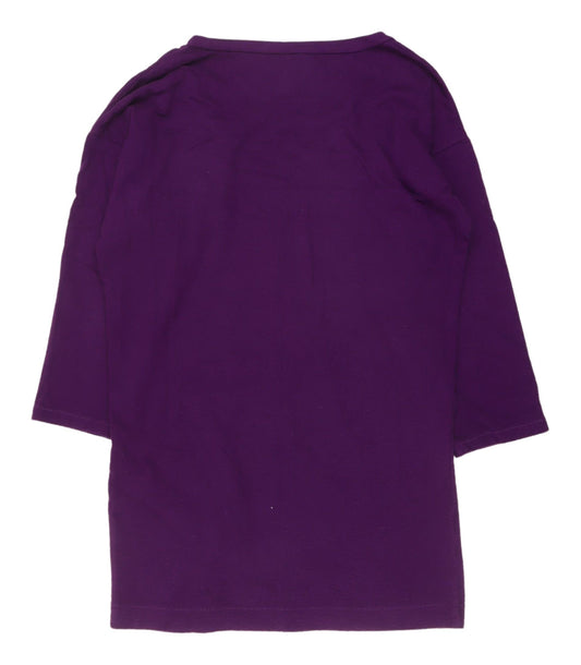 French Connection Women's Purple T-Shirt Size 12