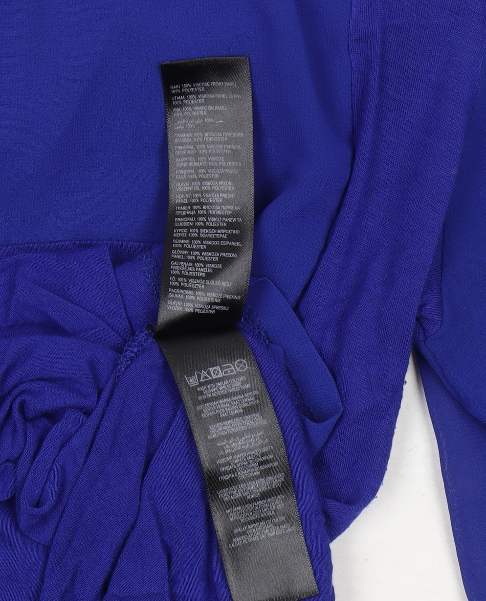 Betty Jackson Black Women's Blue Blouse Size 14