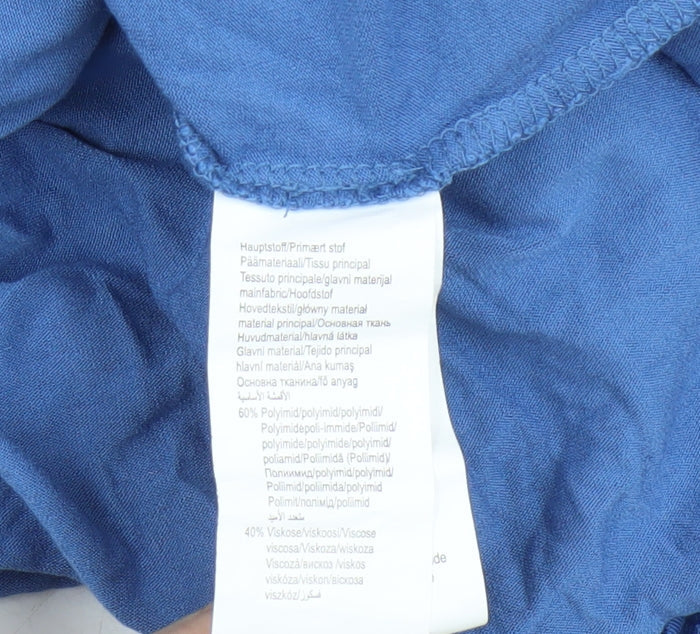 Womens UK Size 14 HEINE Blue Tunic Blouse