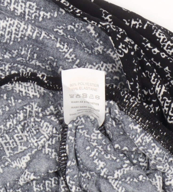 Womens UK Size 20 Pebble Bay Black Basic Blouse