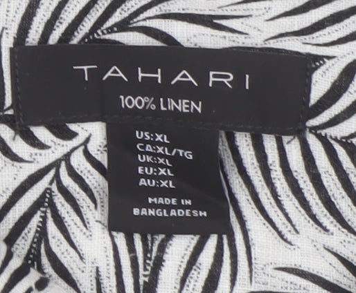 Womens UK Size XL Tahari Black Basic Blouse