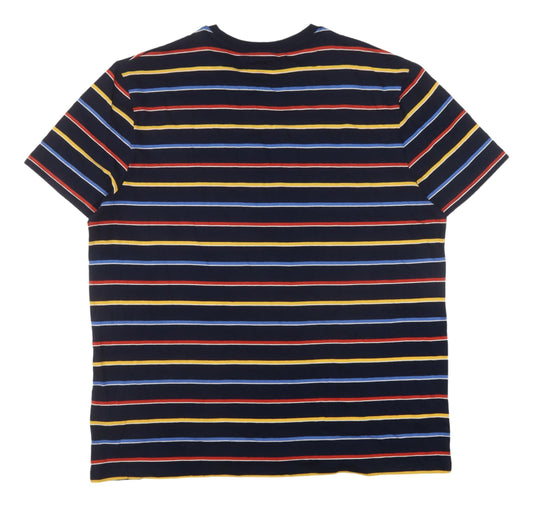 Marks and Spencer Men's Striped T-Shirt 2XL Multicoloured