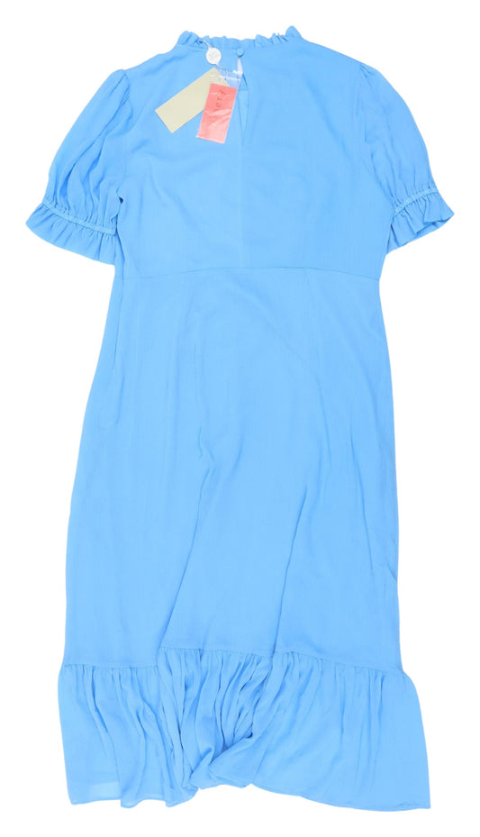 Finery Blue Long A-Line Dress, Size 18