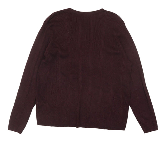 Womens UK Size 20 Marks and Spencer Brown Pullover Jumper