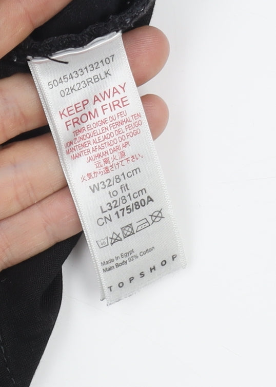 Topshop Women's Black Skinny Jeans, Size L