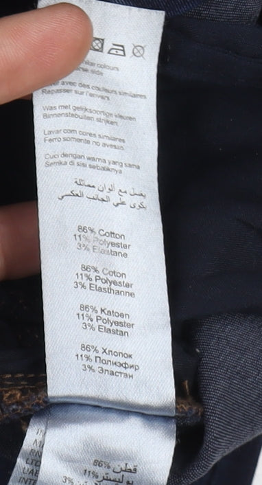 New Look Women's Blue High-Rise Skinny Jeans Size 8