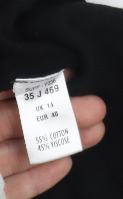 Kaleidoscope Women's Black Cardigan Long Sleeve Size 14